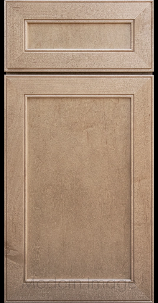 Stained Davis refined Shaker style kitchen cabinet in a Ghost matte stain by Modern Image AZ.